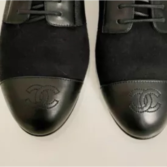 Chanel Lace Up Loafers - Picture 2 of 7